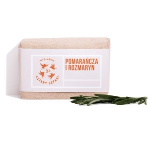 Pomarańcza i rozmaryn mydło w kostce Cztery Szpaki