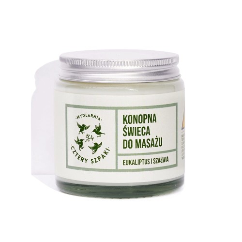 Mydlarnia 4 Szpaki Konopna świeca do masażu