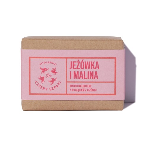 4 SZPAKI Jeżówka i Malina mydło w kostce