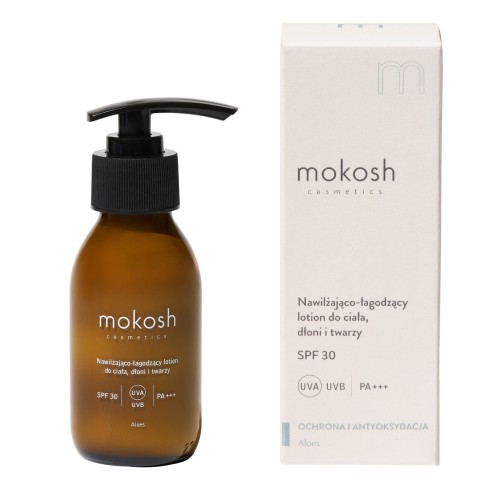 Mokosh lotion SPF 30 do twarzy i ciała nawilżający łagodzący