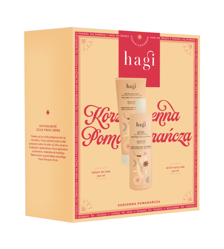 Hagi Korzenna Pomarańcza zestaw prezentowy żel i balsam
