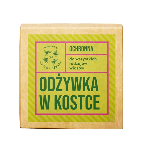 4 Szpaki Leśna Róża ochronna odżywka do włosów w kostce